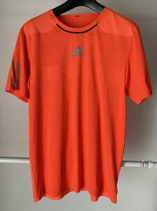 アディダス　adidas サッカー　スポーツ　運動　ゲームシャツ　ユニフォーム　練習着　 ゲームジャージ　半袖　S オレンジ