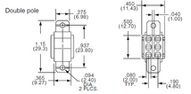 AUGAT ALCO A201J1ZQ ロッカースイッチ (DPDT|AC125V/5A) [2個組]【管理:KE335】_画像5