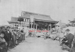 複製復刻 絵葉書/古写真 大阪 天満天神社の群衆 明治35年 ss_0036