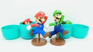 チョコエッグ New スーパーマリオブラザーズ U マリオ ルイージ 2個セット フィギュア Nintendo mario luigi