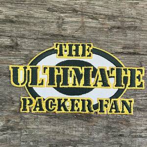 【USA vintage】The Ultimate Packer Fan ワッペン　Green Bay アメフト　アメリカンフットボール　ビンテージ　パッチ　刺繍ワッペン