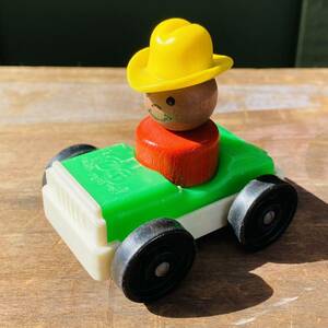 【USA vintage】Fisher-Price Toy 車 グリーン