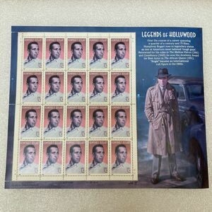 YK1842 未使用　アメリカ切手　LEGENDS OF HOLLYWOOD　HUMPHREY BOGART 現状品　0327