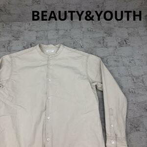 BEAUTY&YOUTH ビューティーアンドユース 長袖スタンドカラーシャツ W13846