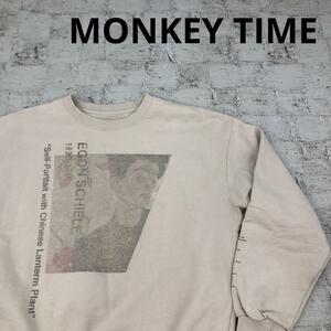 MONKEY TIME Monkey time long sleeve sweat sweatshirt W13912