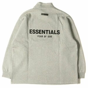 FEAR OF GOD FOG ESSENTIALS フィアオブゴッド エッセンシャルズ モックネック スウェット Relaxed Mockneck 22AW ダークオートミール M