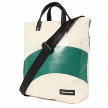 美品 FREITAG フライターグ リーランド 2WAY トートバッグ ショルダーバッグ F202 LELAND TOTE BAG SMALL グリーン ホワイト 緑 白 鞄_画像1