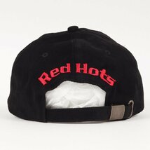 新品 Red Hot Chili Peppers レッド ホット チリ ペッパーズ 6パネルキャップ デッドストック品 90s ブラック レッチリ ヴィンテージ_画像3