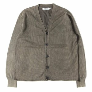 NONNATIVE ノンネイティブ ヴィンテージ加工 コットン ニットカーディガン HUNTER CARDIGAN COTTON YARN VW / NN-K3502 19SS グレー 0