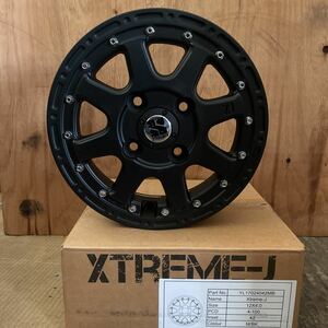 新品ホイール4本セット MLJ エクストリーム XTREME-J 4.0J+42 4H-100 軽自動車用 12インチ車検対応軽トラック 軽バン ハイゼットアクティ