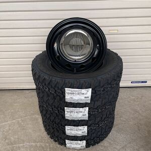 《ネオキャロ》ヨコハマ GEOLANDER M/T G003 145/80R12 80/78N ハイゼットキャリー サンバー N-VANエブリィ　ジオランダー　クローム