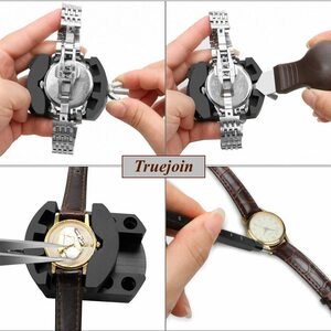  clock tool storage case attaching clock repair battery exchange wristwatch belt adjustment band adjustment clock tool set wristwatch repair tool tool for clock kit 