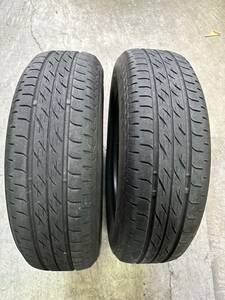 D69 ブリヂストン ネクストリー 175/65R15 アクア フィールダー キューブ フィット イグニス スイフト バレーノ などに 中古2本