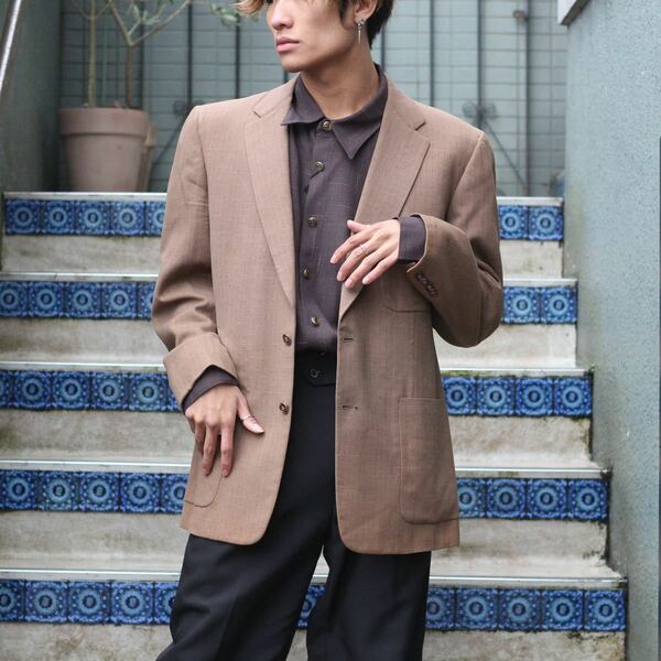 *SPECIAL ITEM* 70's USA VINTAGE Raewin Clothes HARVARD DESIGN TAILORED JACKET/70年代アメリカ古着デザインテーラードジャケット