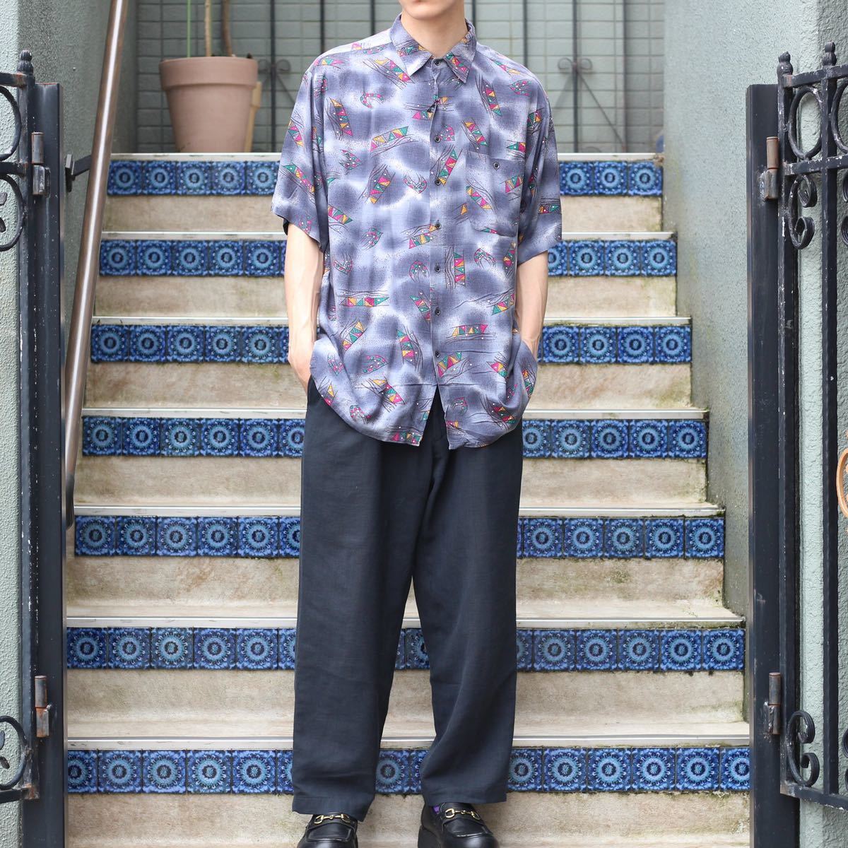 Supreme 190 Bowery Rayon S/S Shirt Multi｜PayPayフリマ