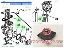 22232435番と負圧コックのＯリング