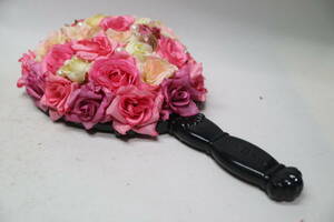  hand-mirror flower deco . series Princess series rose rose rose deco 