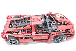 20【ジャンク】LEGO(レゴ) レーサー エンツォ・フェラーリ 1/10 ブロック 