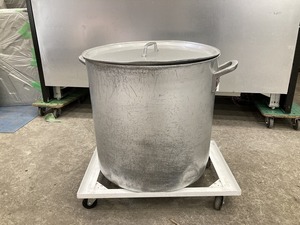 M-897　アルミ寸胴鍋 [54cm] 幅700×奥行563×高さ560mm(取っ手、蓋含む) 業務用 寸胴 厨房用品 厨房道具