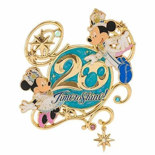 東京ディズニーシー　タイムトゥシャイン　20周年　ピンバッジ