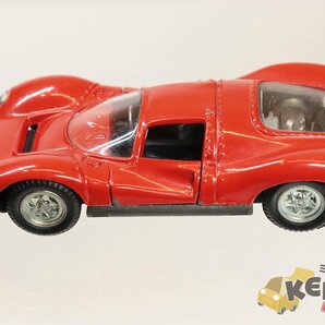 S=1/43 POLITOYS ポリトーイ 574 FERRARI フェラーリ P.4 赤 チップ/キズ ジャンク品 箱無し イタリア製 現状渡しの画像3