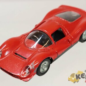 S=1/43 POLITOYS ポリトーイ 574 FERRARI フェラーリ P.4 赤 チップ/キズ ジャンク品 箱無し イタリア製 現状渡しの画像1