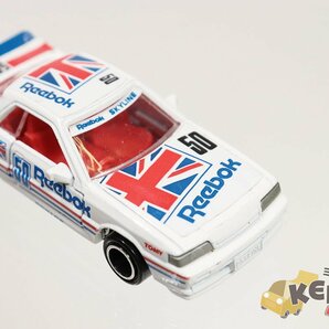 TOMICA トミカ 84 NISSAN 日産 SKYLINE スカイライン レーシング #50/Reebok リーボック チップ/キズ 箱無し 日本製 現状渡しの画像5