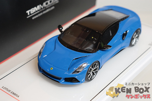 USED S=1/43 TSM MODEL TSM430581 Lotus ロータス Emira Seneca Blue 青 中国製 現状渡し