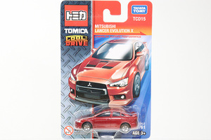 トミカ　TCD15　三菱ランサーエボリューションX(赤)　TOMICA COOL DRIVE