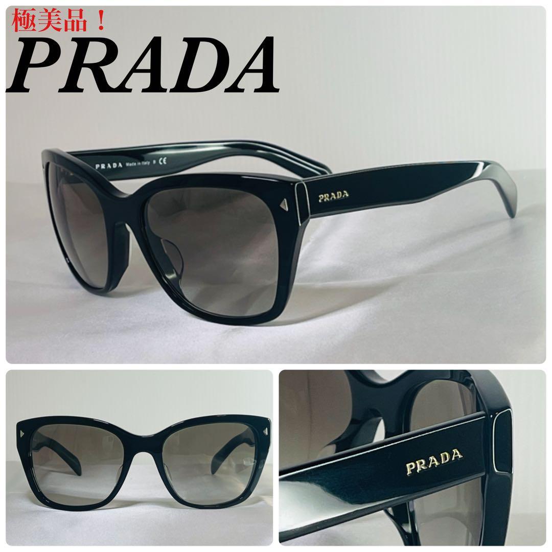 極美品！)PRADA プラダ サイドロゴ SPR09SF サングラス-