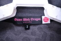 Dance With Dragon(ダンスウィズドラゴン) ハーフジップシャツ クロヒョウ柄 レディース 3 ゴルフウェア 2210-0351 中古_画像3