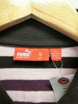 【感謝セール】【美品】中古 ゴルフウェア PUMA GOLF(プーマゴルフ) ポロシャツ 紫×ピンク×茶ボーダー レディース S_画像3