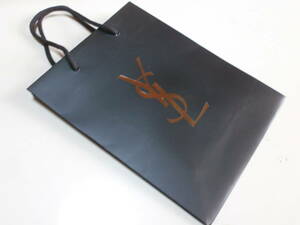3 Yves Saint-Laurent YSL イヴ・サン＝ローラン BLACK ブラック 黒 袋 紙袋 ショップ袋 ショッパー ショッピングバッグ