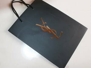 10 Yves Saint-Laurent YSL イヴ・サン＝ローラン BLACK ブラック 黒 袋 紙袋 ショップ袋 ショッパー ショッピングバッグ