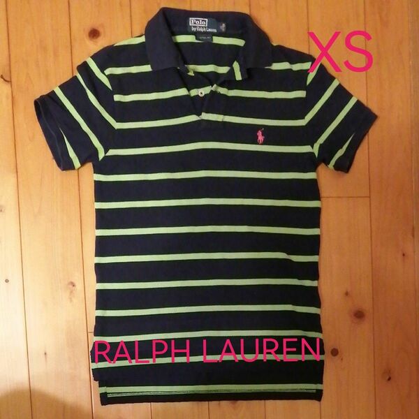 POLO RALPH LAUREN ラルフローレン ボーダー　ポロシャツ 　XS 165