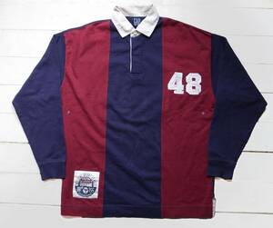 90 -е годы Old Gap Old Gap Bicolor Numbering Lager Shirt S Navy X Engineering