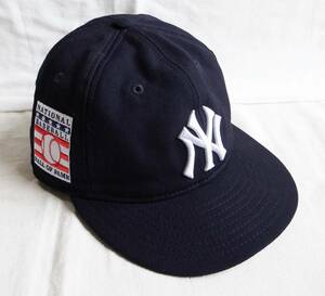 NEW YORK YANKEES × NEW ERA メジャー殿堂入り記念 8番 キャッフ 濃紺 帽子 ニューエラ ビル・ディッキー／ヨキ・ベラ