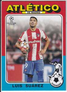 2021/22topps　UEFA CHAMPIONS LEAGUE　75-15　LUIS SUAREZ　ルイス・スアレス　アトレティコ・マドリード