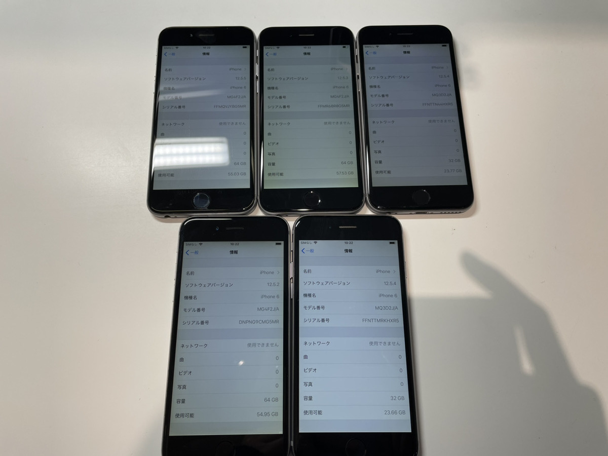 Softbank iPhone6 32G スペースグレイ MQ3D2J 判定〇-