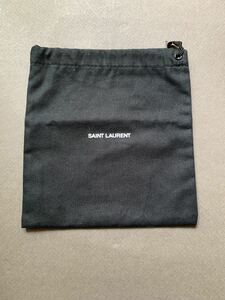 正規 Saint Laurent サンローランパリ 付属品 小物入れ 保存袋 黒 サイズ 縦 15cm 横 16cm