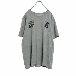 NIKE 半袖 プリント Tシャツ L グレー ナイキ スポーツ DRI-FIT 古着卸 アメリカ仕入れ a406-5298