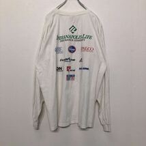 LOGO ATHLETIC 長袖 プリント Tシャツ XL位 ホワイト ロゴアスレチック ロンT ロングTシャツ ビッグサイズ 古着卸 アメリカ仕入 a503-5871_画像4