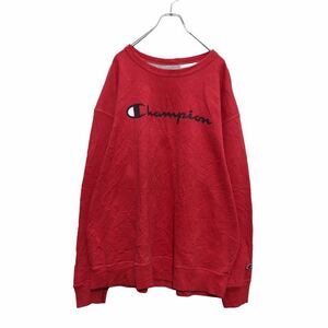 Champion スウェット トレーナー 4XL レッド ブラック チャンピオン ロゴ ビッグサイズ スポーツ 古着卸 アメリカ仕入 a503-6587