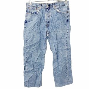 Levi's 550 デニムパンツ W33 リーバイス ウォッシュ加工 メキシコ製 ライトブルー 古着卸 アメリカ仕入 2303-1147