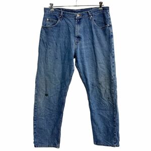 Wrangler デニムパンツ W38 ラングラー リラックスフィット ブルー 古着卸 アメリカ仕入 2302-1117