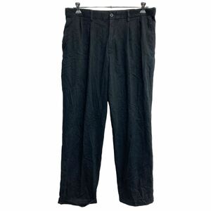 DOCKERS チノパン W36 ドッカーズ ビッグサイズ タックパンツ ブラック 古着卸 アメリカ仕入 2302-1136