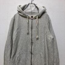 Levi's フルジップパーカー Mサイズ リーバイス スウェットパーカー 灰色 グレー 古着卸 アメリカ仕入れ a405-5070_画像2