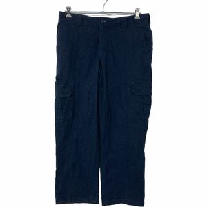 Dickies カーゴパンツ W36 ディッキーズ リラックスストレート ビッグサイズ ネイビー 古着卸 アメリカ仕入 b503-33