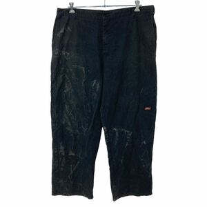 Dickies ワークパンツ W42 ディッキーズ ビッグサイズ ブラック 古着卸 アメリカ仕入 b503-166