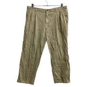 DOCKERS チノパン W42 ドッカーズ タックパンツ ビッグサイズ ベージュ 古着卸 アメリカ仕入 2303-554